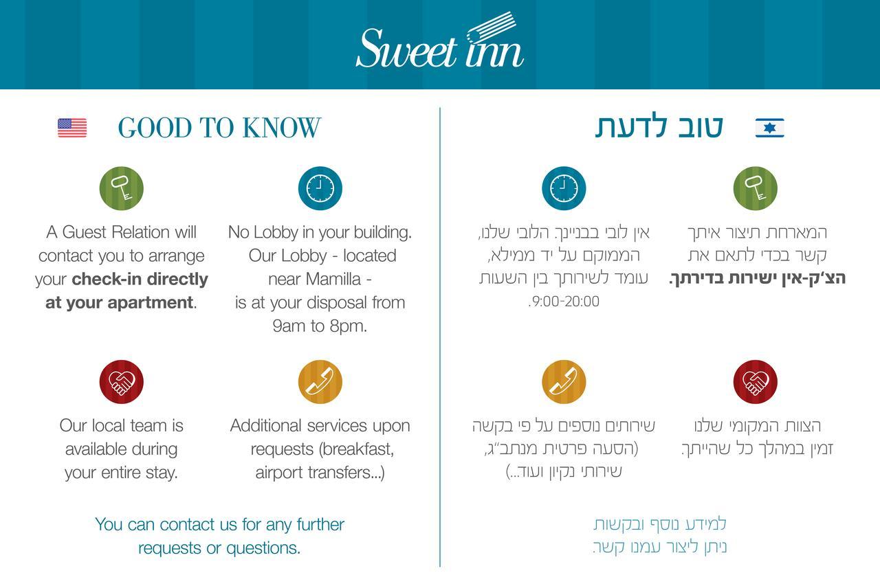 Sweet Inn - Heletz Street Jerusalem Exteriör bild